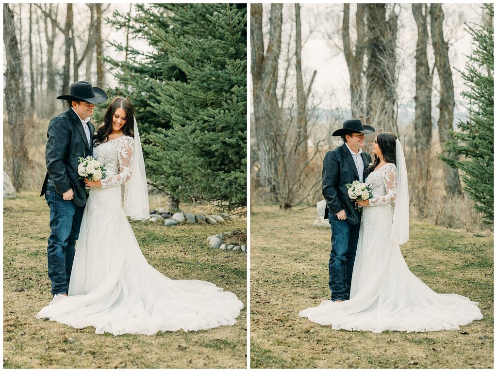 Wedding table decor at Bentwood Inn Jackson Hole reception