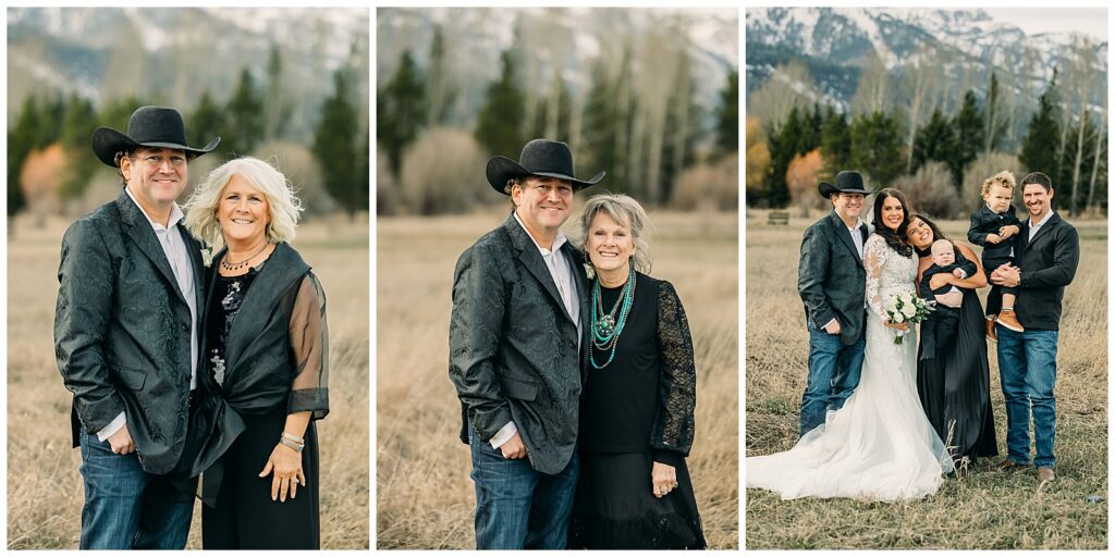 Wedding table decor at Bentwood Inn Jackson Hole reception