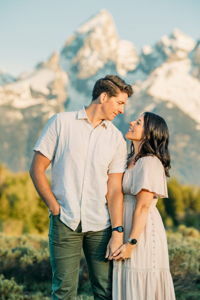 Grand teton family photographer couple together