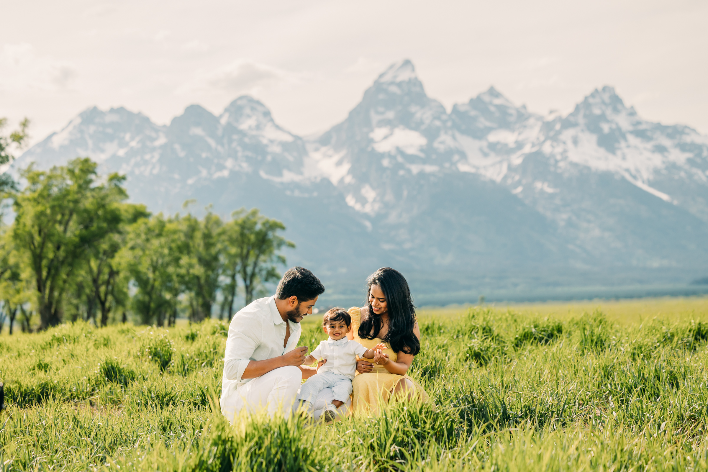 Family photo tips for Grand Teton National Park, including the best locations like Mormon Row and Cascade Canyon Turnout and how to prepare for your session.