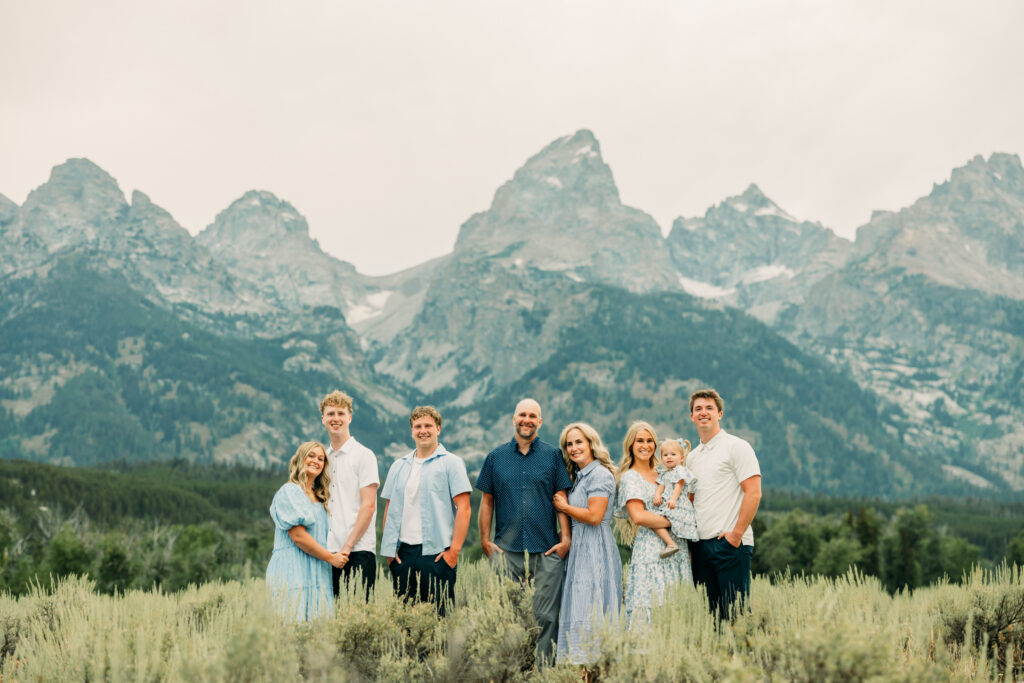 Top_5_Best_Locations_Grand_Teton_Location_Guide Teton Glacier Overlook family with sunflowers in park