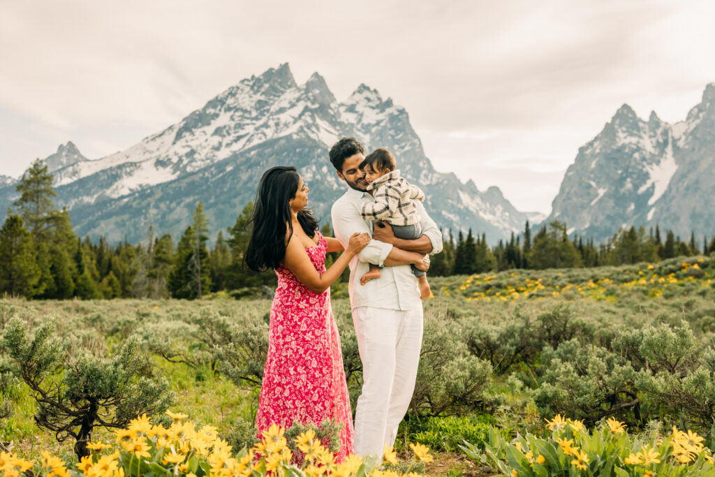 Family photo tips for Grand Teton National Park, including the best locations like Mormon Row and Cascade Canyon Turnout and how to prepare for your session.