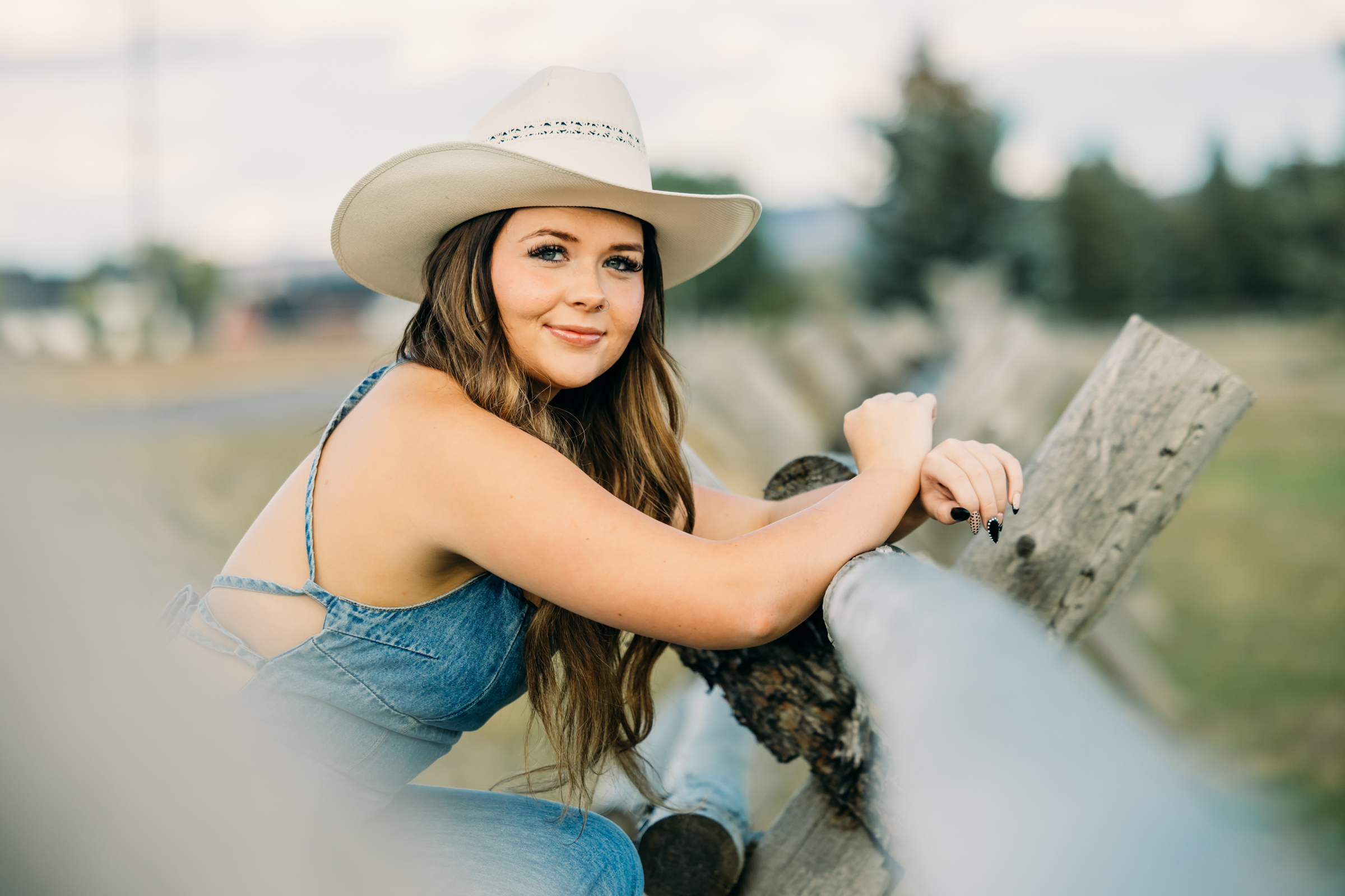 Senior photos with western vibe in Grand Teton National Park