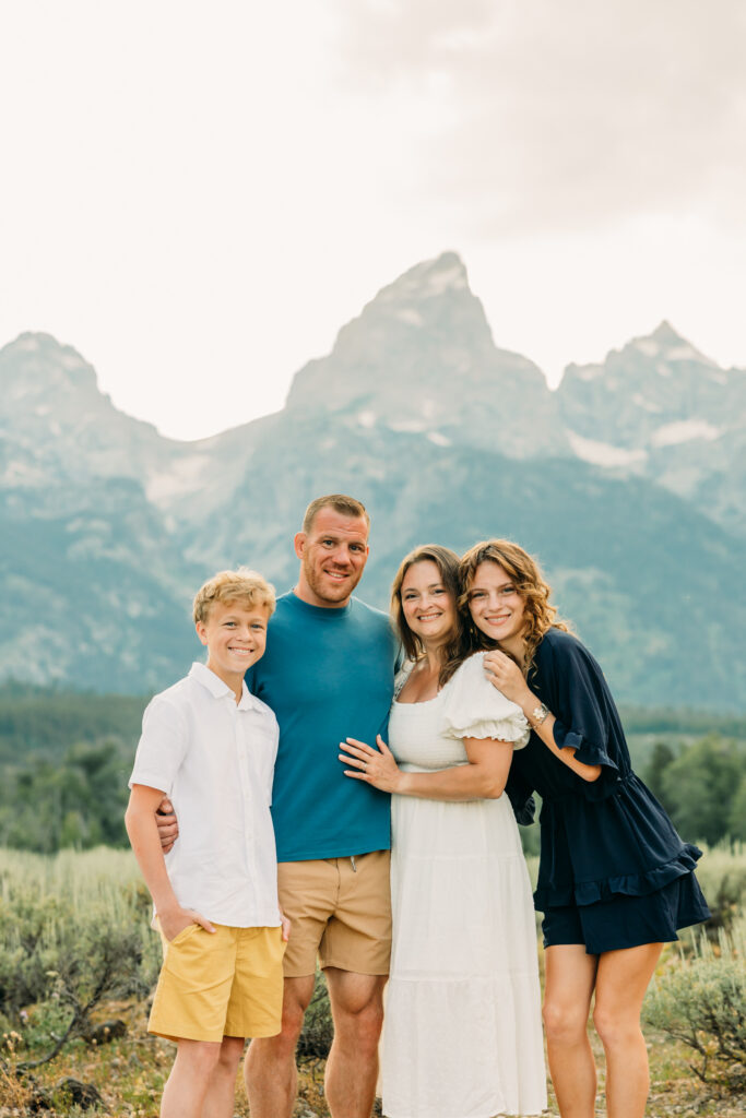 Natural and candid family photography in Grand Teton National Park