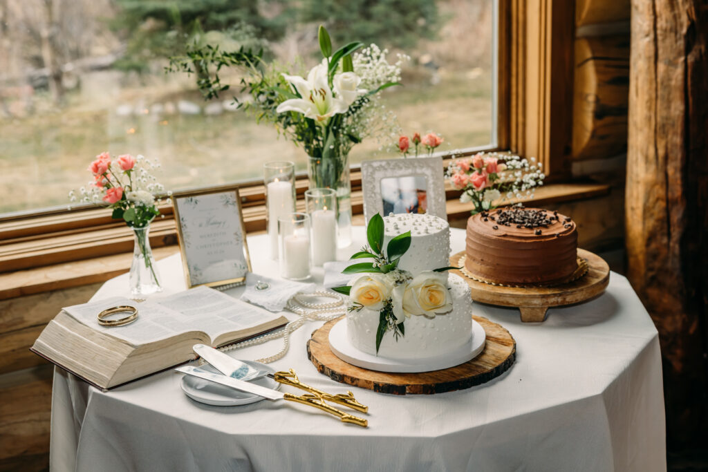 Bride and groom candid moment at Jackson Hole wedding reception