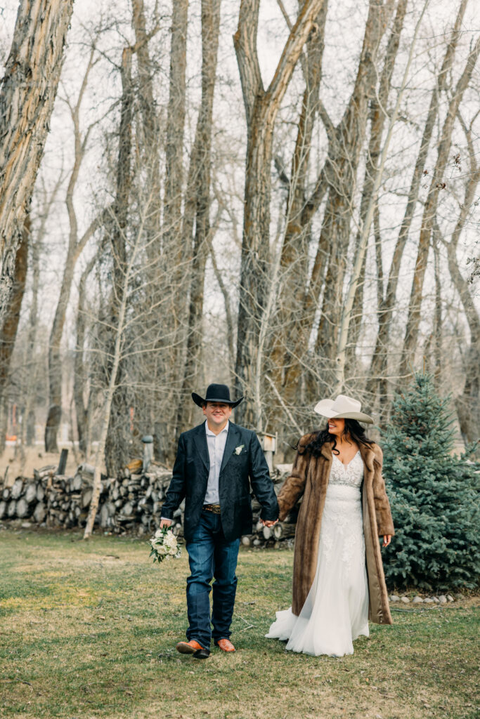 Wedding guests celebrating at Bentwood Inn Jackson Hole Wyoming
