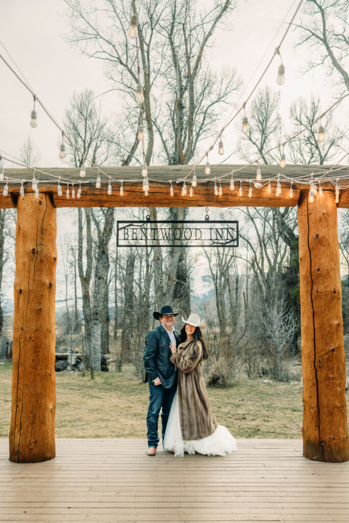 Wedding guests celebrating at Bentwood Inn Jackson Hole Wyoming