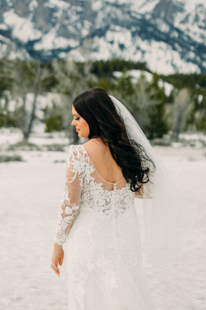 Wedding reception at Bentwood Inn Jackson Hole with mountain views